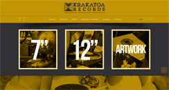 Desktop Screenshot of krakatoarecords.com