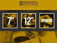 Tablet Screenshot of krakatoarecords.com